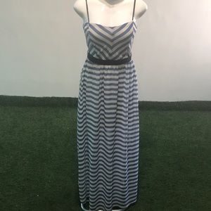 YA Los Angeles blue and white dress